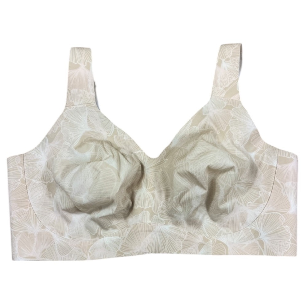 Evelyn Bobbie The Beyond Bra Champagne Ginkgo Wireless Bra Seamless Small